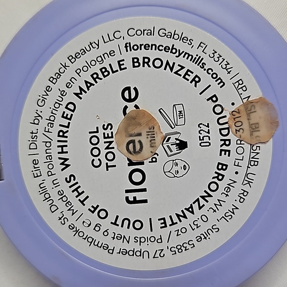 FLORENCE BY MILLS MARBLED BRONZER-COOL TONES - Picture 5 of 6